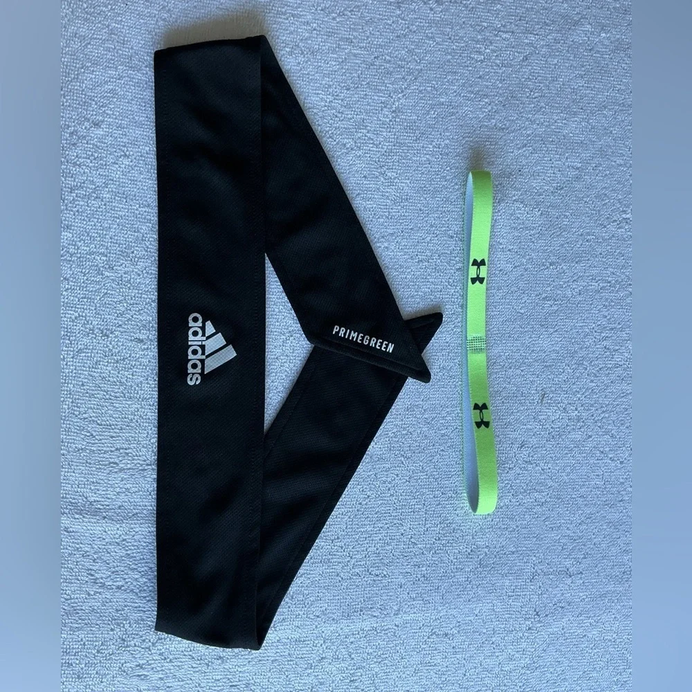 Bundle Adidas Black Primegreen & Under Armour Headband